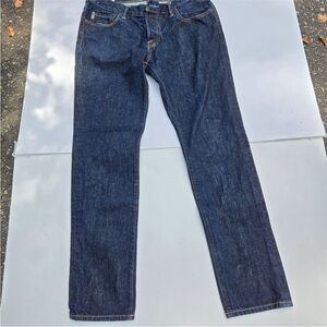 Abercrombie & Fitch men's jeans 5-button fly w34, L32 dark blue Skinny